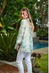 SIENNA BLOUSE - blue opal